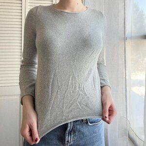 Grey Brandy Melville Knit Long Sleeve